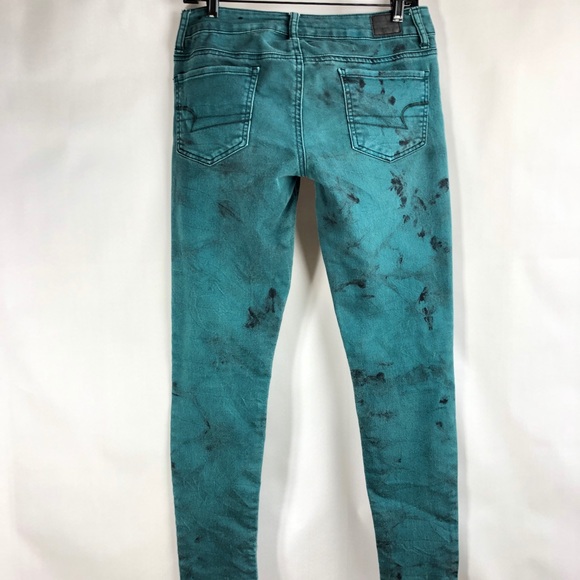 American Eagle tie dye jeggings - Picture 3 of 8
